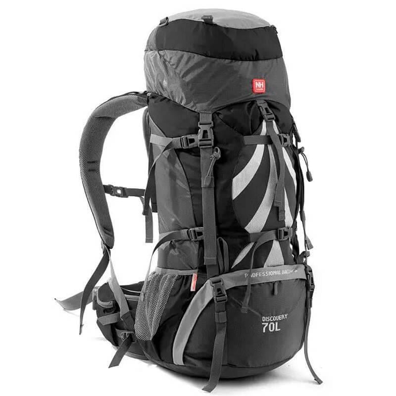 Туристичний рюкзак Naturehike NH70B070-B 70+5 л Чорно-сірий (6927595709009)