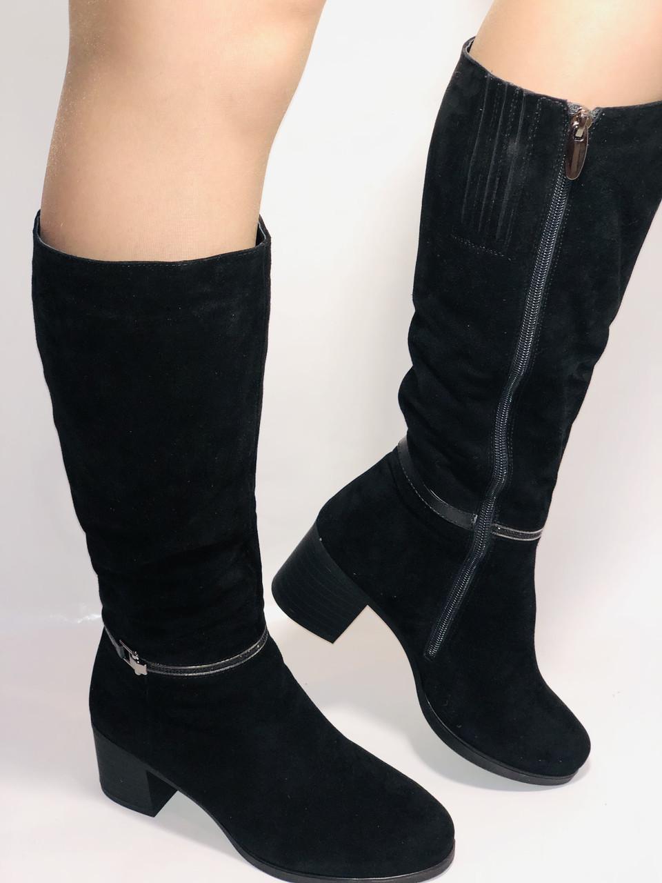 Сапоги женские зимние Polann р. 37 24,0 см Черный (2414)