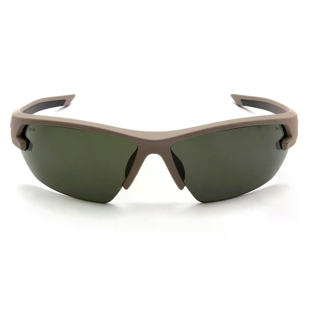 Окуляри захисні Venture Gear Tactical Semtex 2.0 UV400 антифог захист від подряпин полікарбонат Чорно-зелений в пісочній оправі (3HOVI-21)