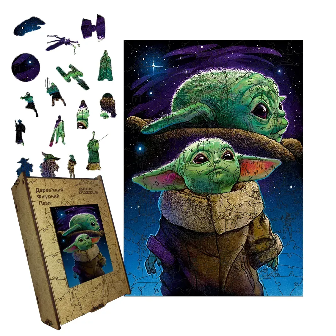 Пазл дерев'яний фігурний мрійник грогу А2 300+ ел.