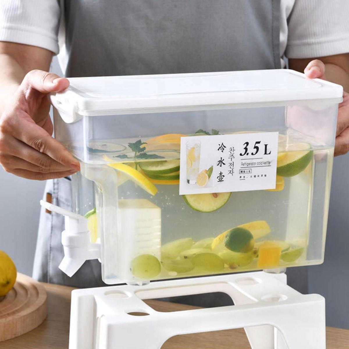 Лимонадник пластиковый с краном Lemonade Bottle 3,5 л (R93237) - фото 4