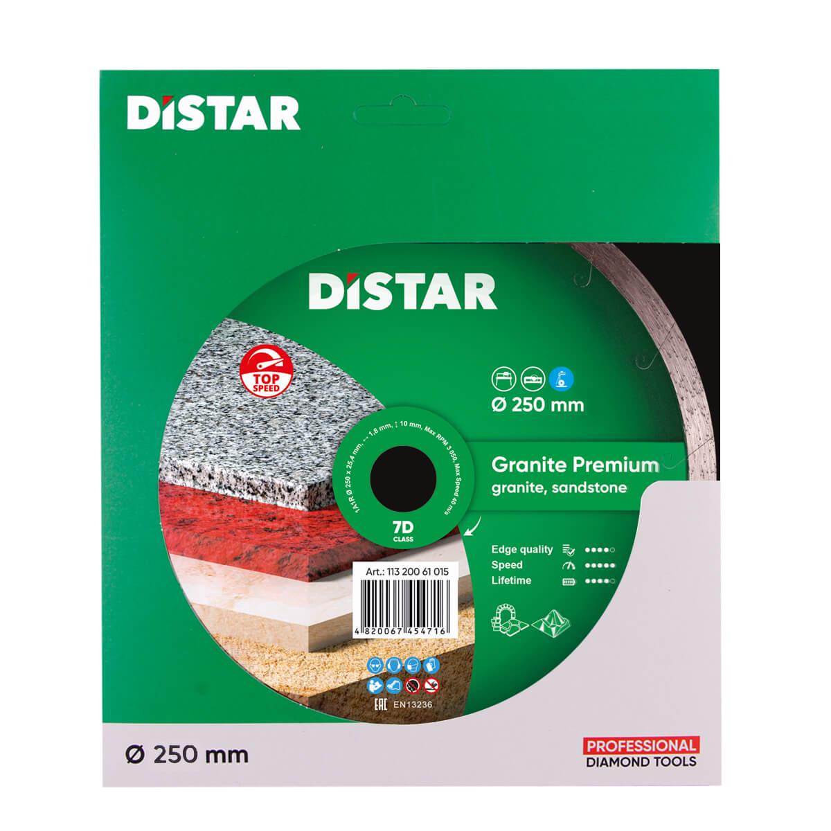 Диск алмазний Distar Granite Premium для граніту 250x1,8x25,4 мм (11320061019) - фото 3