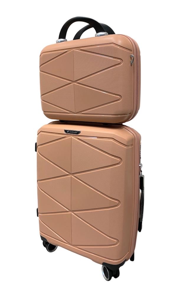 Комплект чемоданов Madisson Snowball 51304/S+VA Розовое золото (31218796)