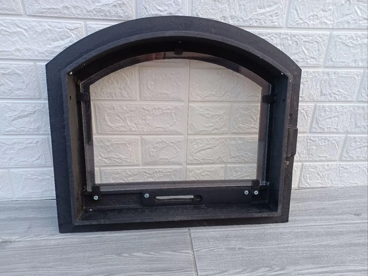 Двері для печі Замкова зі скломі регулятором піддуву 420x490 мм - фото 7 Двері для печі Замкова зі скломі регулятором піддуву 420x490 мм - фото 7
