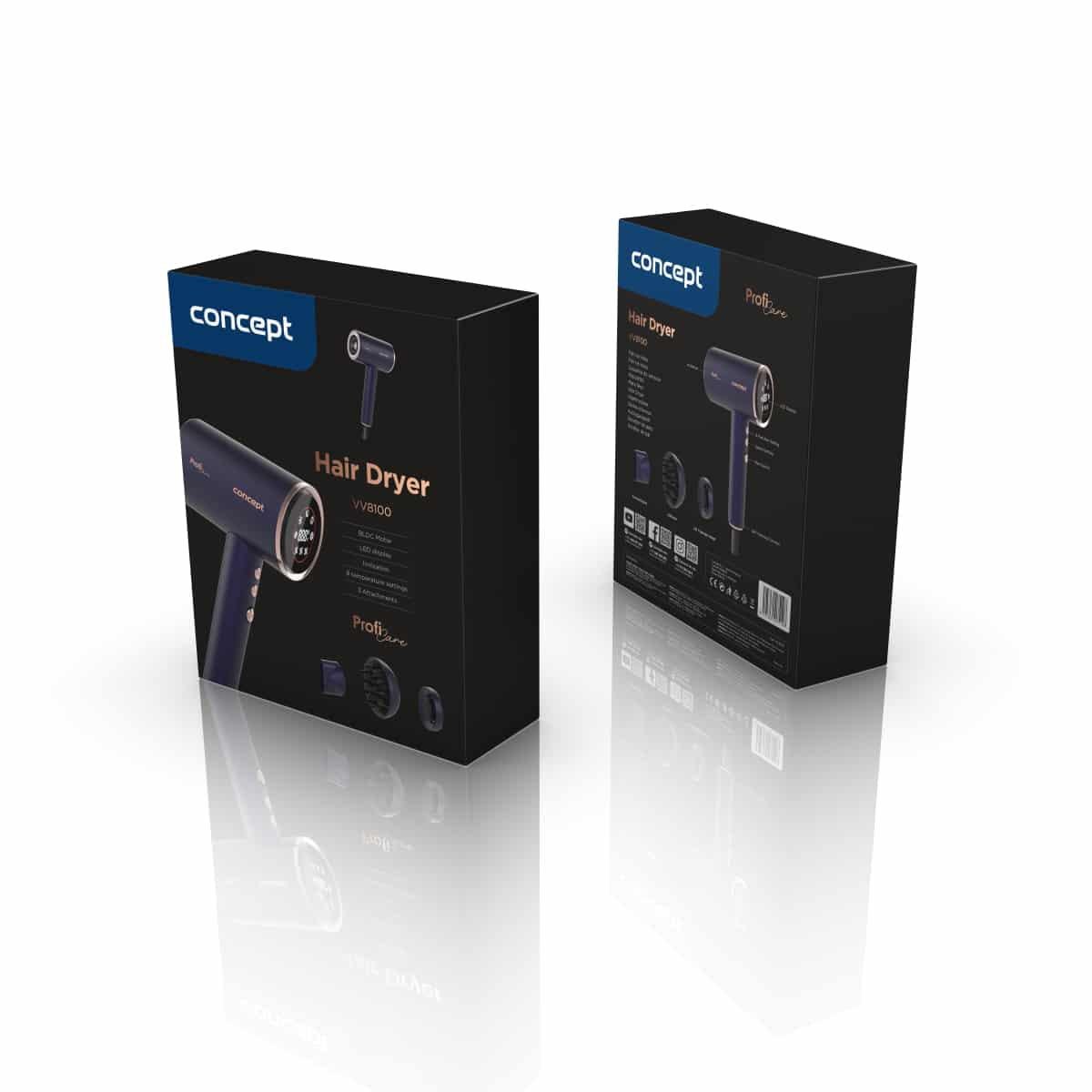 Фен Concept VV8100 PROFI Care BLDC - фото 14 Фен Concept VV8100 PROFI Care BLDC - фото 14