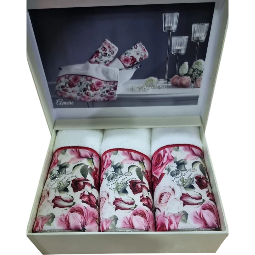 Полотенца кухонные Tivolyo Home Amore 3 шт. 30x50 см (2000022283187)