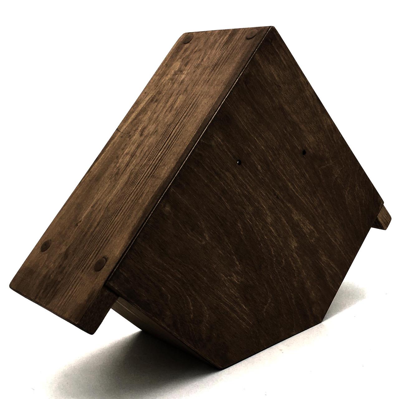 Гніздування для птахів з дерева Чирок Капучино (ГНЗ-000909) - фото 2