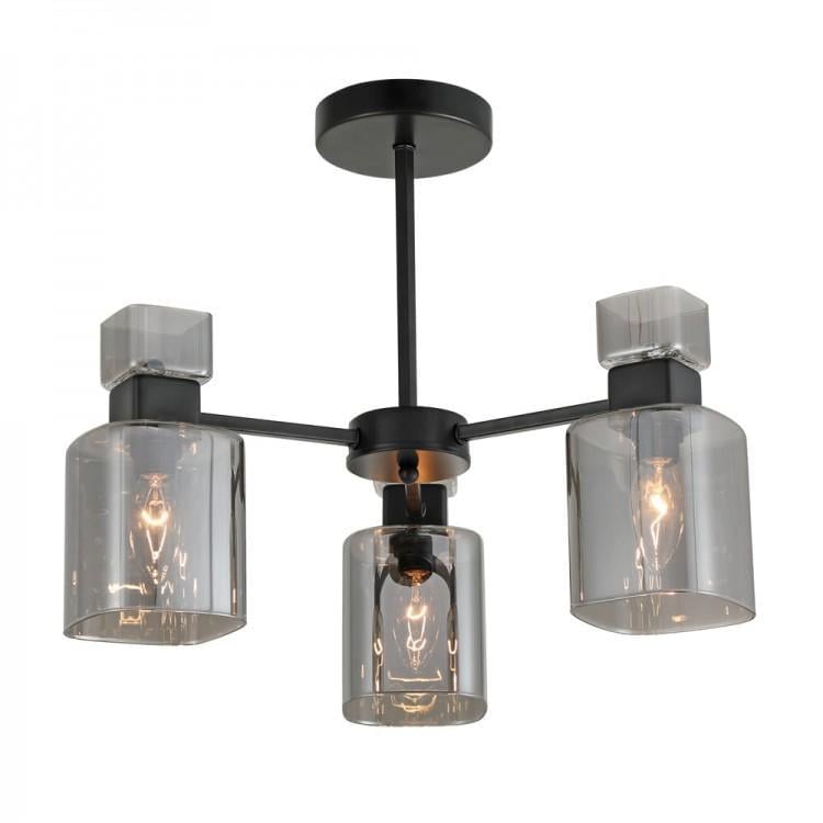 Люстра потолочная накладная ARDERO BL1130/1 OLIVIA под лампу Черный (27712589)