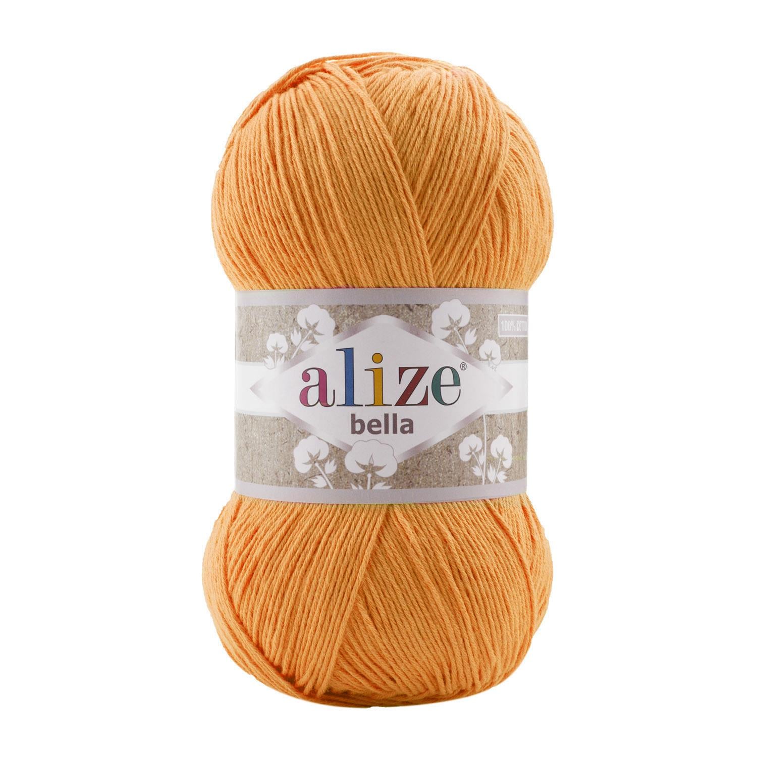 Пряжа Alize Bella 100 83 помаранчевий (7560)
