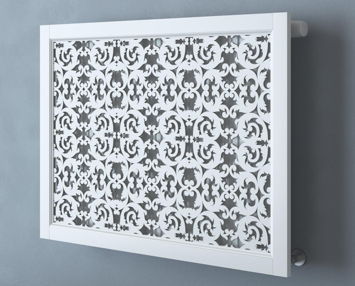 Экран-решетка декоративная на батарею отопления R15-F60 Белый (25070224)