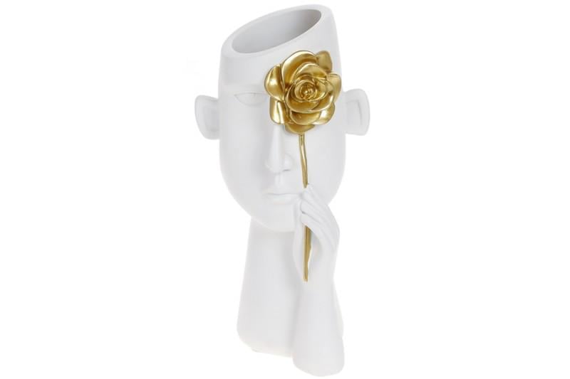 Ваза керамическая BonaDi 27 см Gold/Rose (10251869)