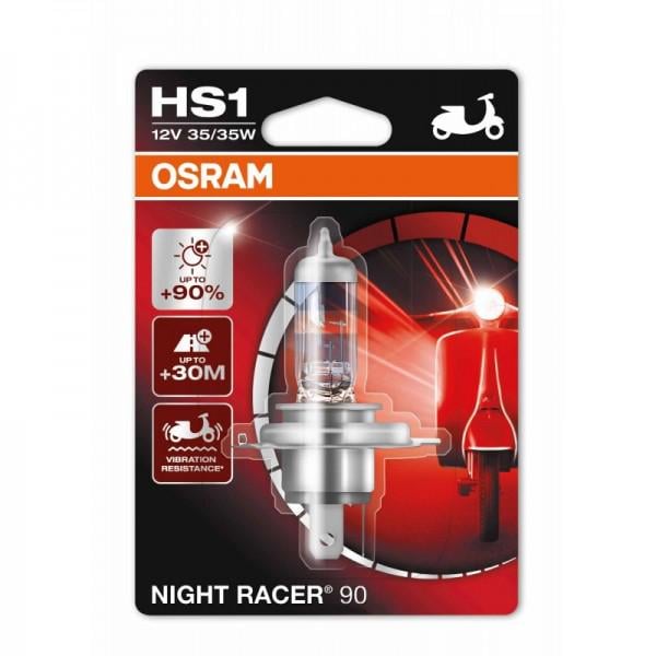 Автолампа галогенова Osram H4 64185 Night Racer+90% 35/35 Вт 12 В PX43T 10X1 Blister