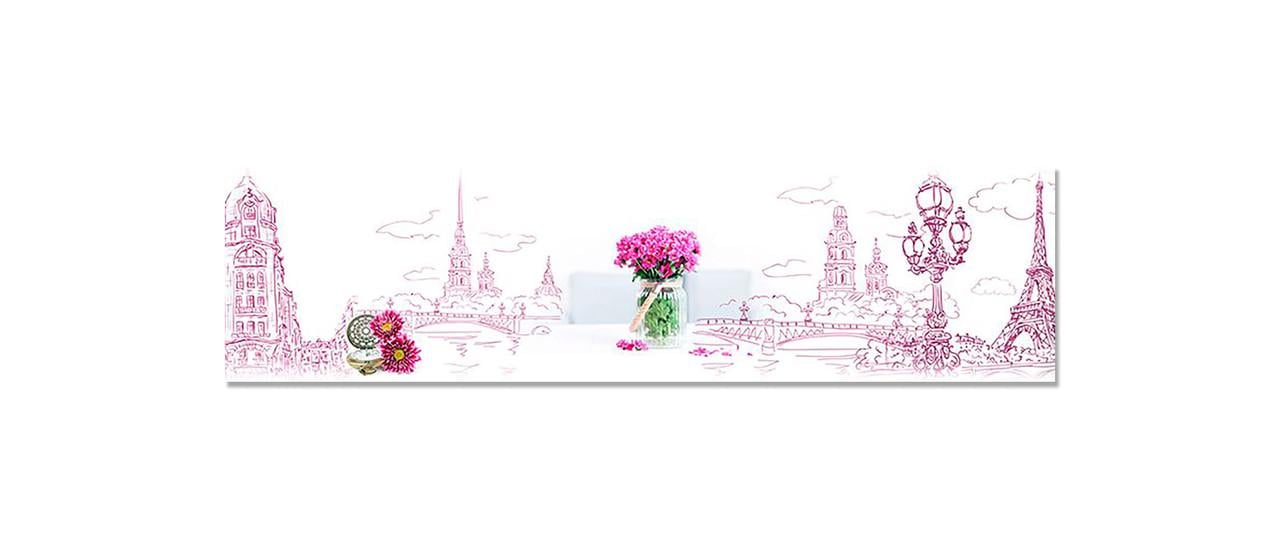 Наклейка виниловая 3D Zatarga Нарисованный Париж 650х2500 мм (1274515437)