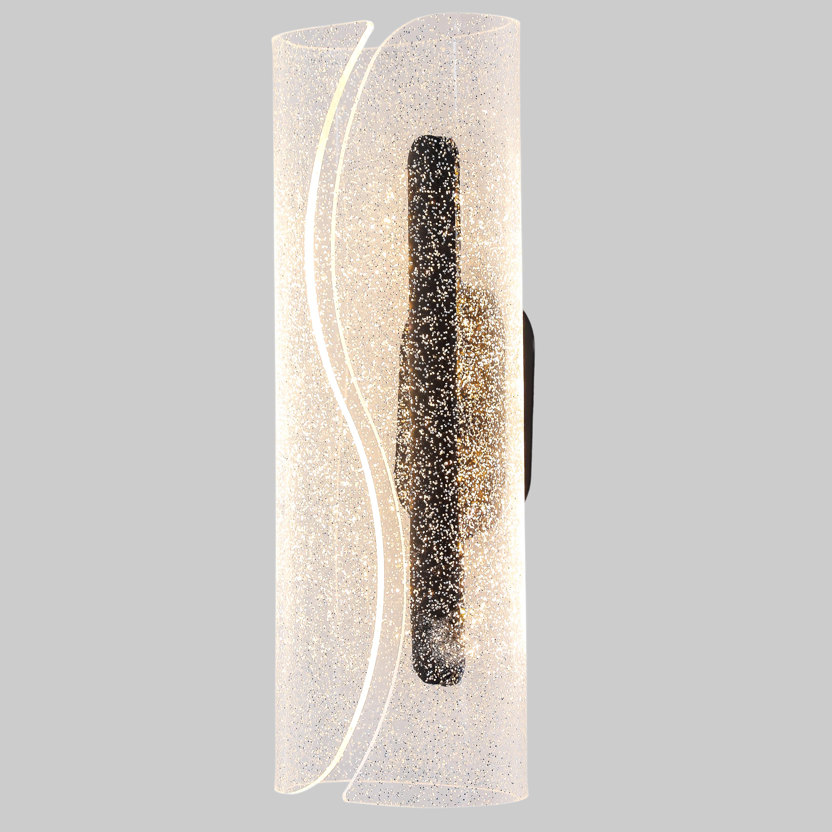 Світильник/бра настінний з блискітками 5W Чорний (74-W2502 BK)