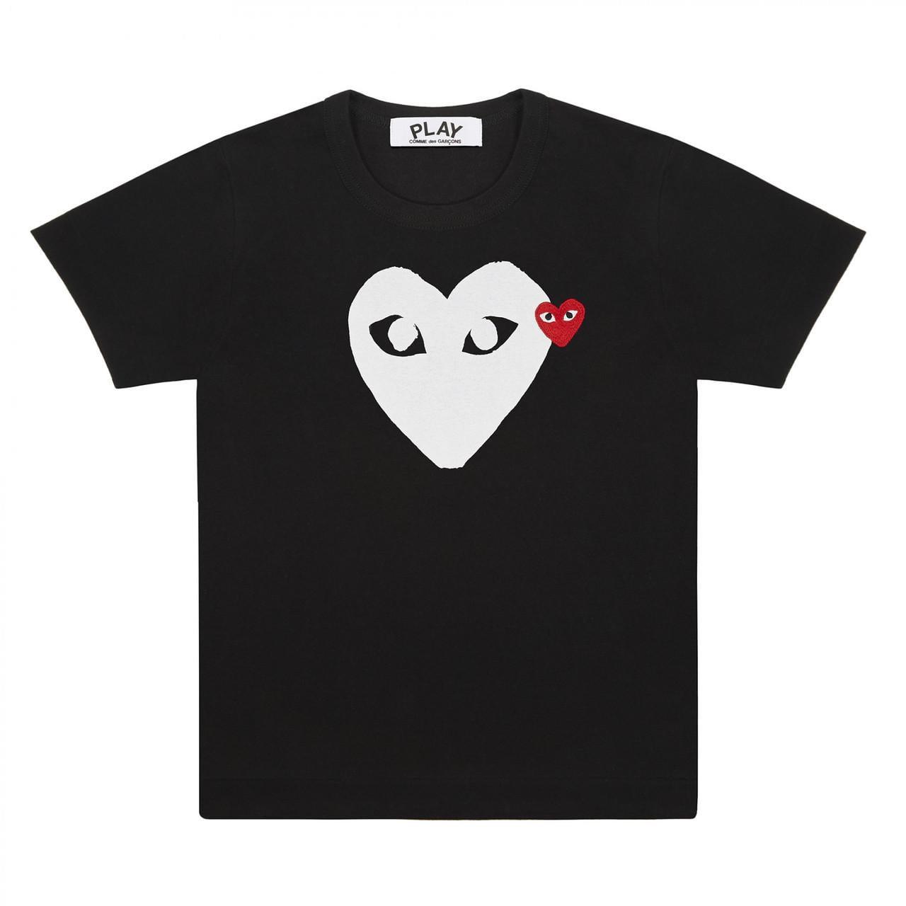 Футболка чоловіча з принтом Comme des Garcons Hearts Logo S (W0149-S)