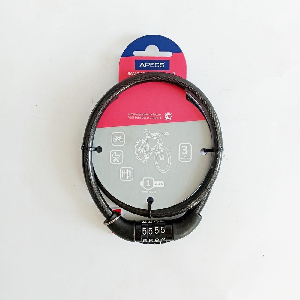 Замок велосипедный Apecs PD-82-65CM-CODE (1703360508)