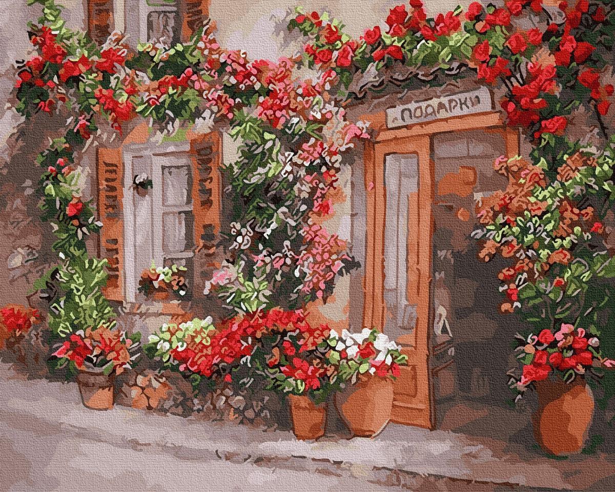 Картина за номерами Brushme GX31040 Квіткова вулиця 40x50 см (1313339265) Картина за номерами Brushme GX31040 Квіткова вулиця 40x50 см (1313339265)