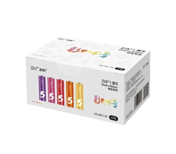 Батарейка ZMI Alkaline Battery ZI5 Rainbow AA 40 шт. (100800)