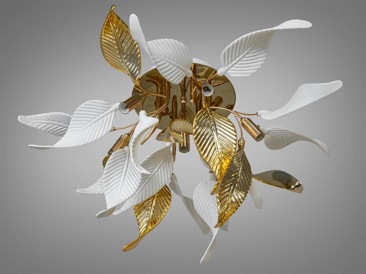 Люстра с фарфоровыми элементами 7209-7CGD-LS на 7 ламп Золотой (2511343162) Люстра с фарфоровыми элементами 7209-7CGD-LS на 7 ламп Золотой (2511343162)