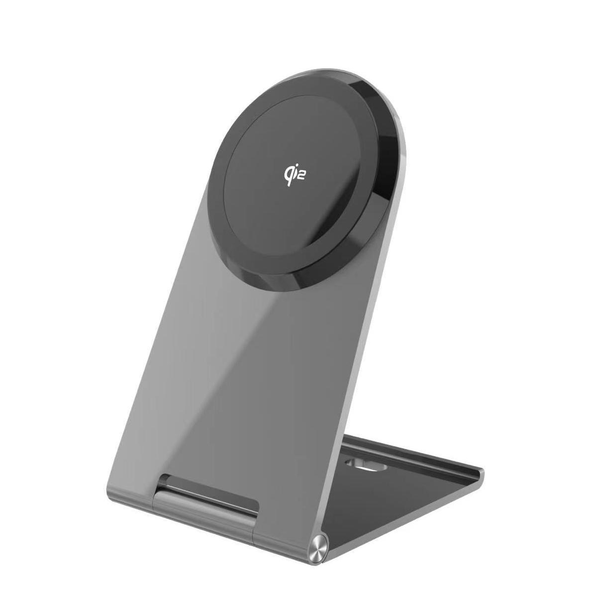 Зарядное устройство беспроводное QINETIQ Q3 Qi2 Magsafe складная Aluminium Magnetic Wireless Charger для Apple Iphone 15W (2291050752)
