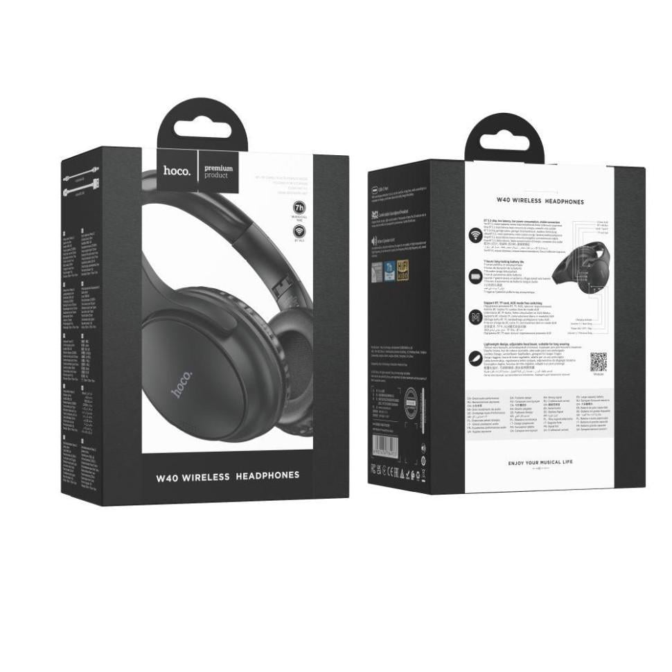 Наушники W40 Black (38234-01_343) - фото 4 Наушники W40 Black (38234-01_343) - фото 4