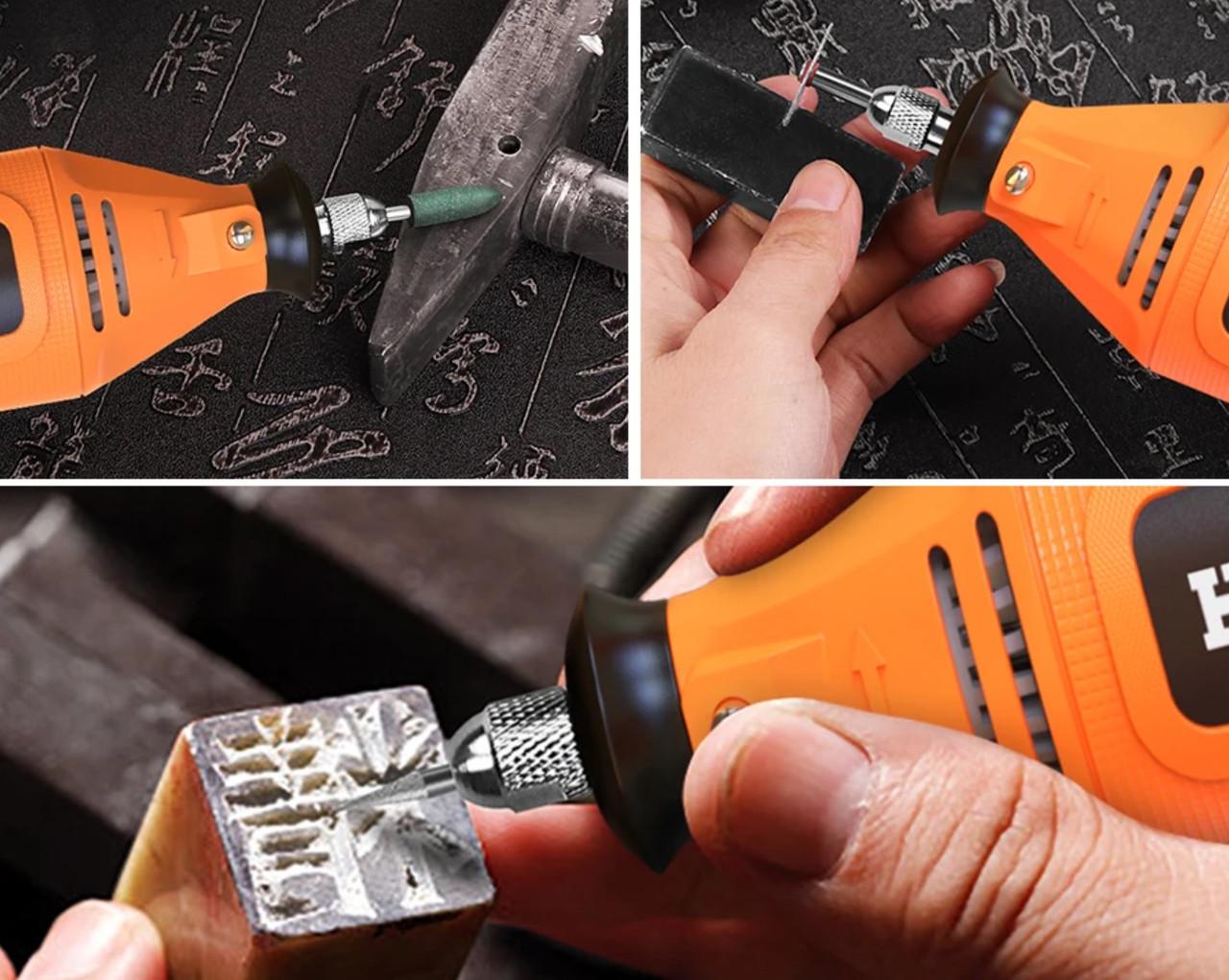 Бормашина міні-дриль/гравер HILDA MD200-A з комплектом насадок 200W (26569223) - фото 5 Бормашина міні-дриль/гравер HILDA MD200-A з комплектом насадок 200W (26569223) - фото 5