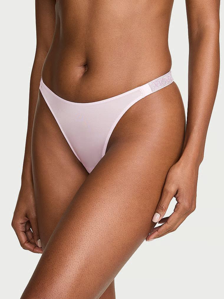 Трусики стринги Victoria's Secret Shine Strap Thong Panty S Розовый (27281322)