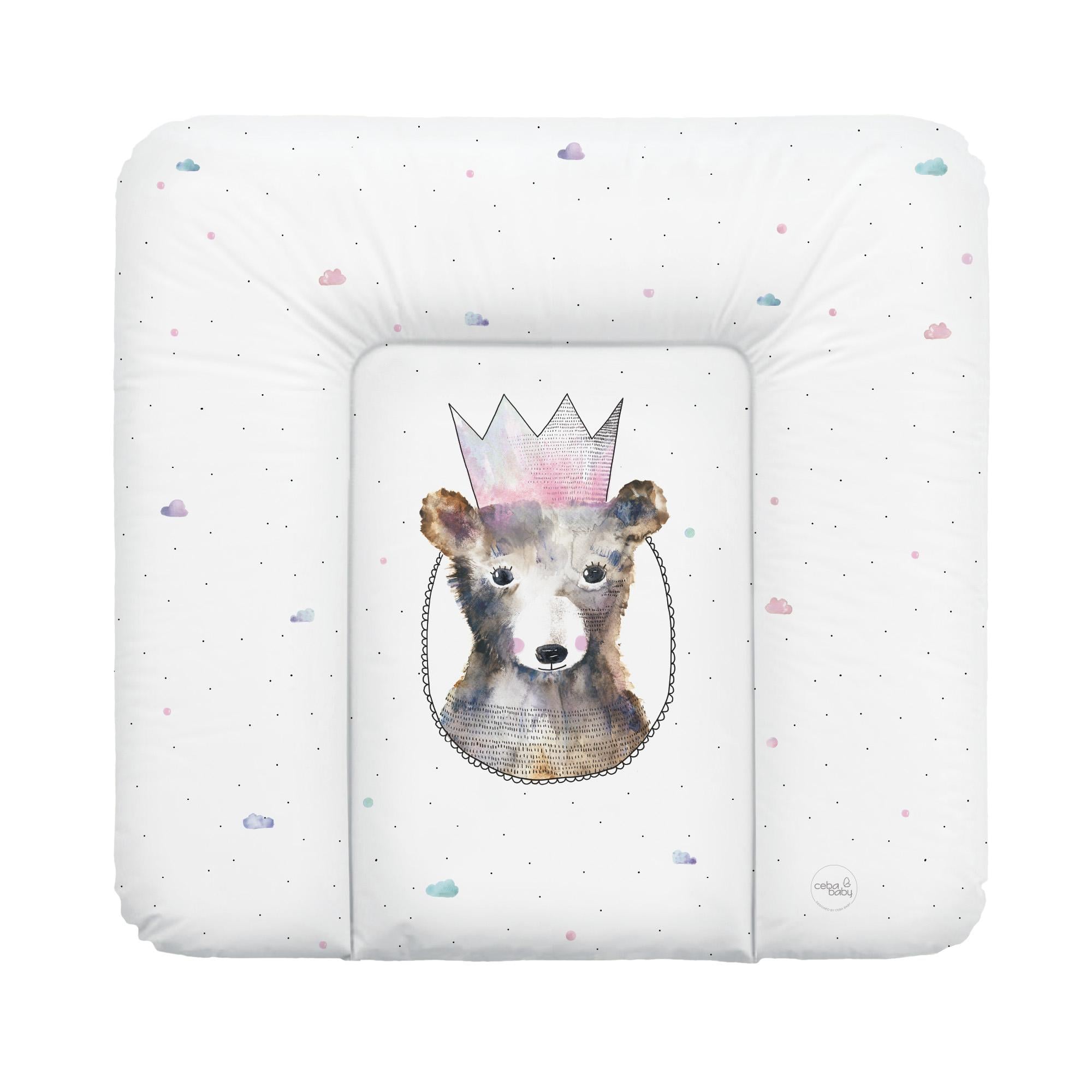 Матрац пеленальный Ceba Baby 75x72 см мягкий на комод Princess