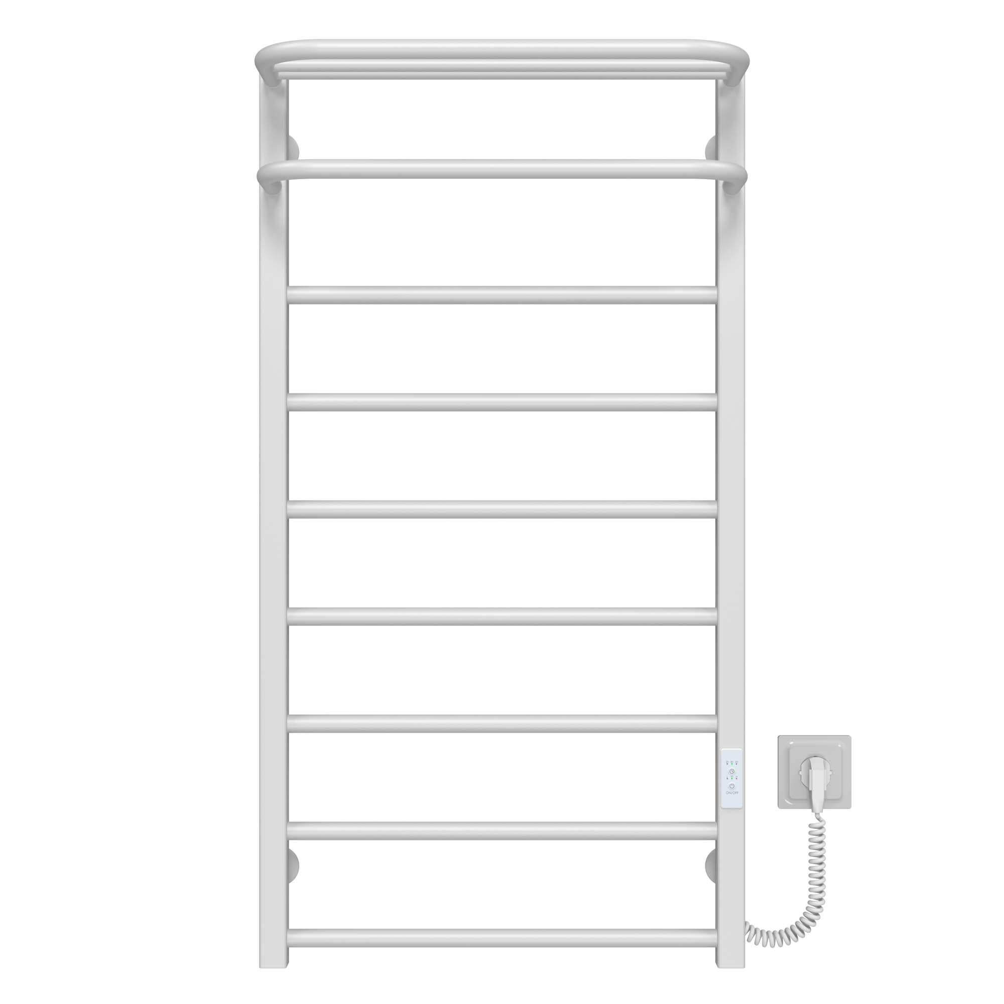 Полотенцесушитель электрический Deffi Lux Hotel П9 WD04 правое подключение нержавеющая сталь 500х1000 мм Белый (A.LH.100.50.9.E.W.R.4)