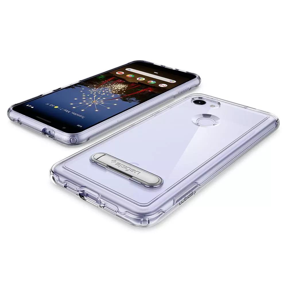 Чехол прозрачный противоударный с подставкой Spigen Slim Armor F22CS26217 для Google Pixel 3a XL (6") - фото 4