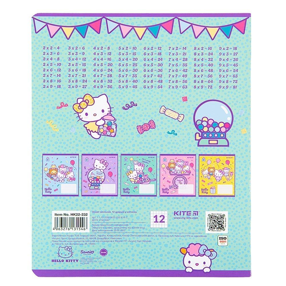 Комплект школьных тетрадей KITE Hello Kitty 12 листов 25 шт. (HK22-232_25pcs) - фото 5