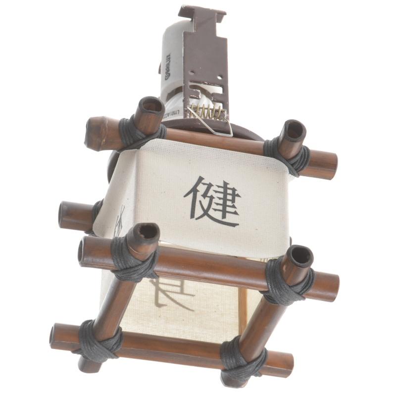 Світильник точковий Brille Куб ієрогліфи бамбук