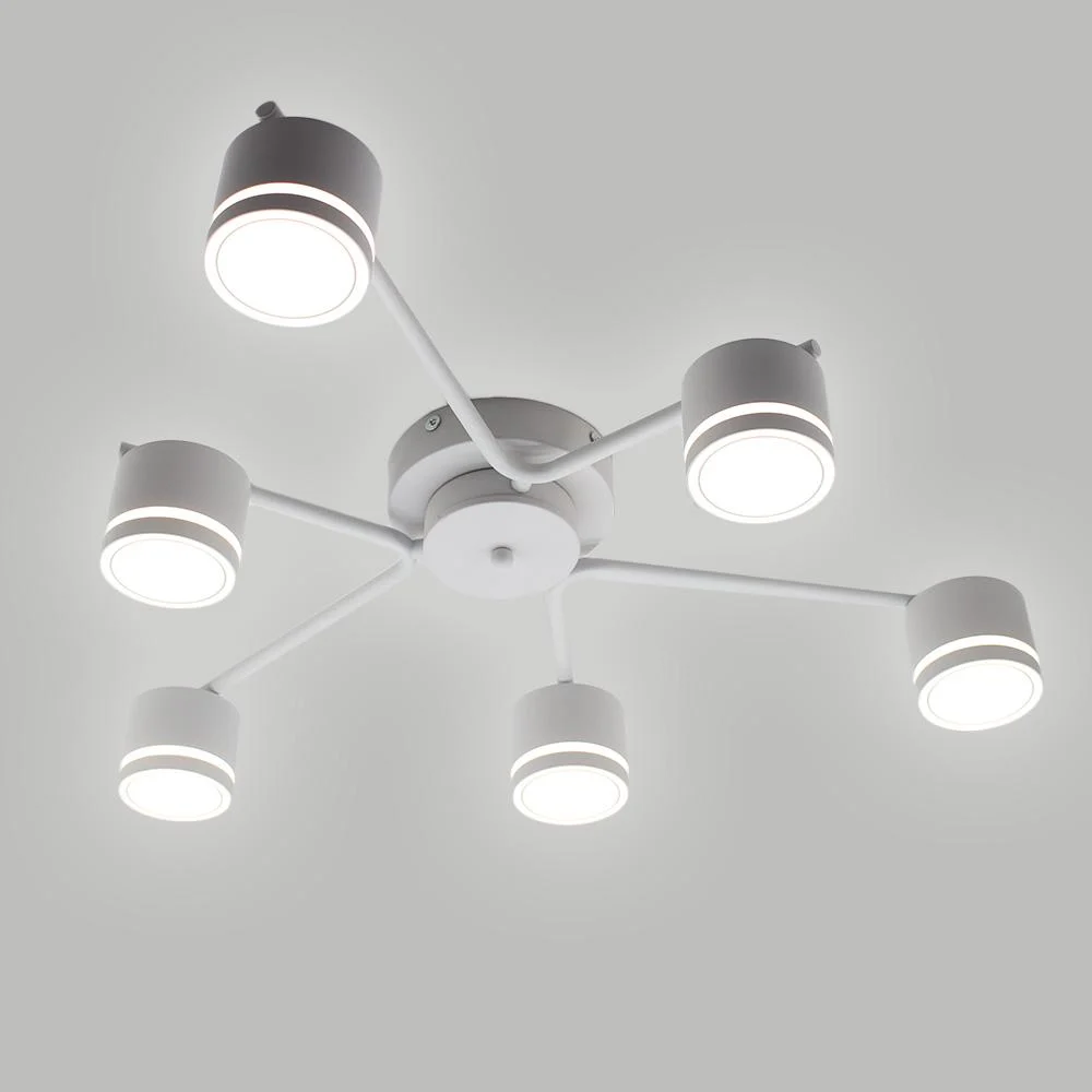 Люстра ESLLSE GELA 6R 750x130 мм на 6 ламп GX53 Белый (10520) - фото 1