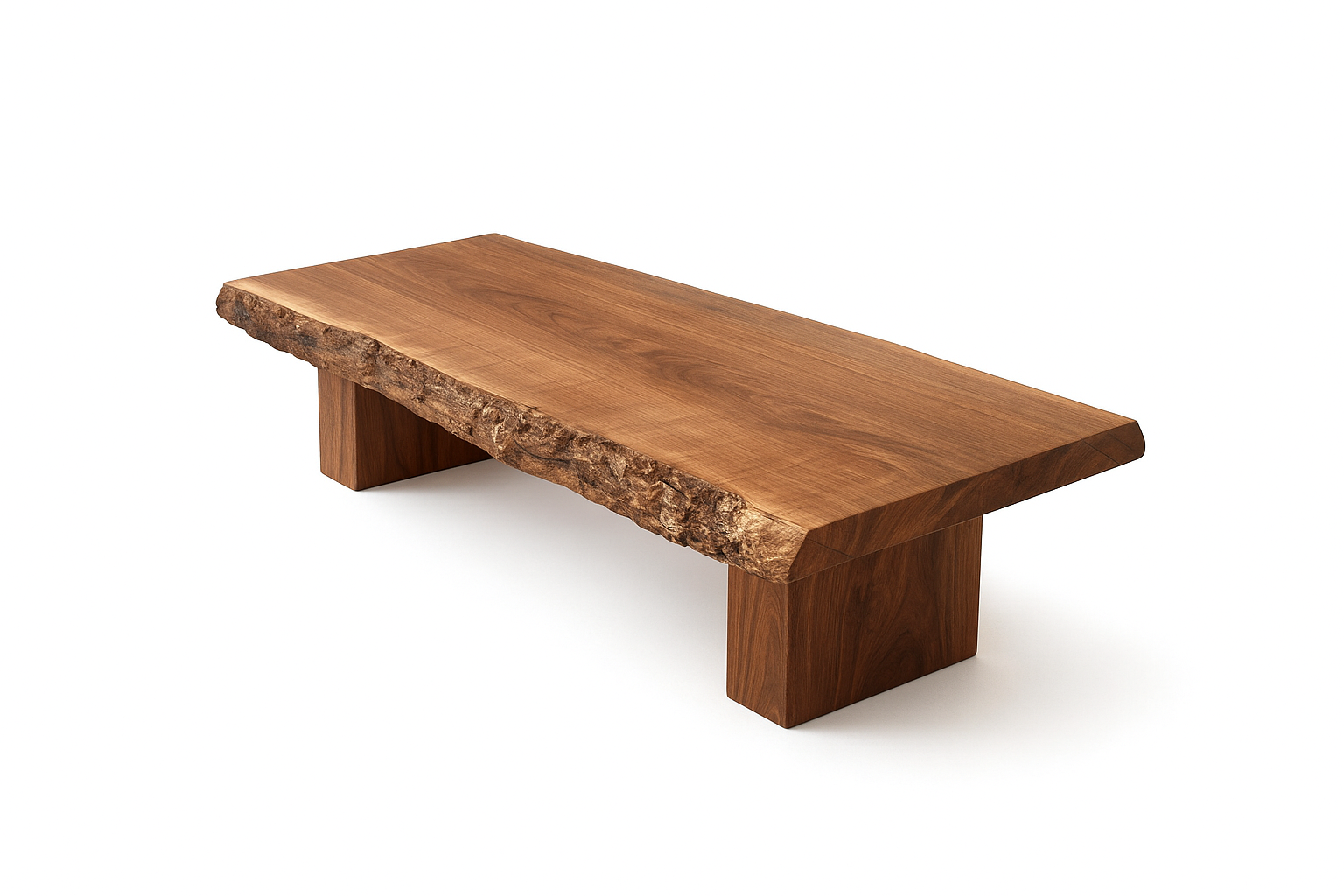 Журнальный стол из массива дерева с живым краем 440х750 мм (SD85849)