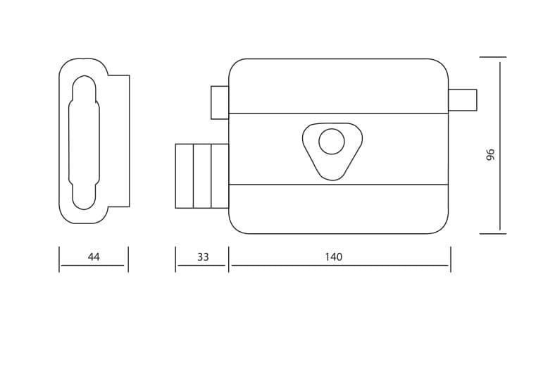 Замок накладний Siba 10007/F B 70 мм із засувкою (10007/F No14) - фото 2 Замок накладний Siba 10007/F B 70 мм із засувкою (10007/F No14) - фото 2