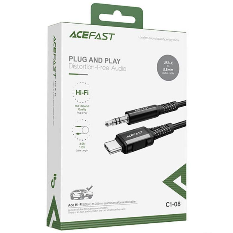 Переходник Acefast C1-08 USB-C to 3,5 мм Black (00000065922_1) - фото 5