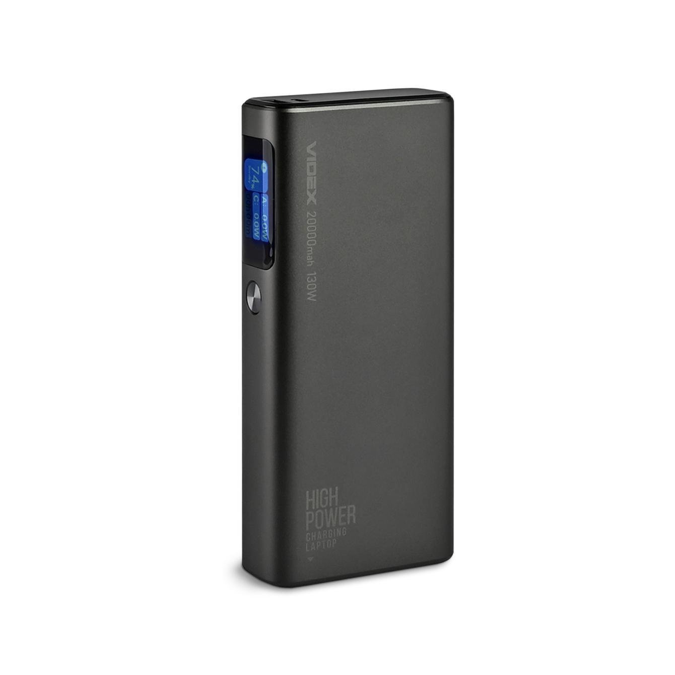 Повербанк Videx VPB-323 PD100W 20000 mAh Display Black (95638691)