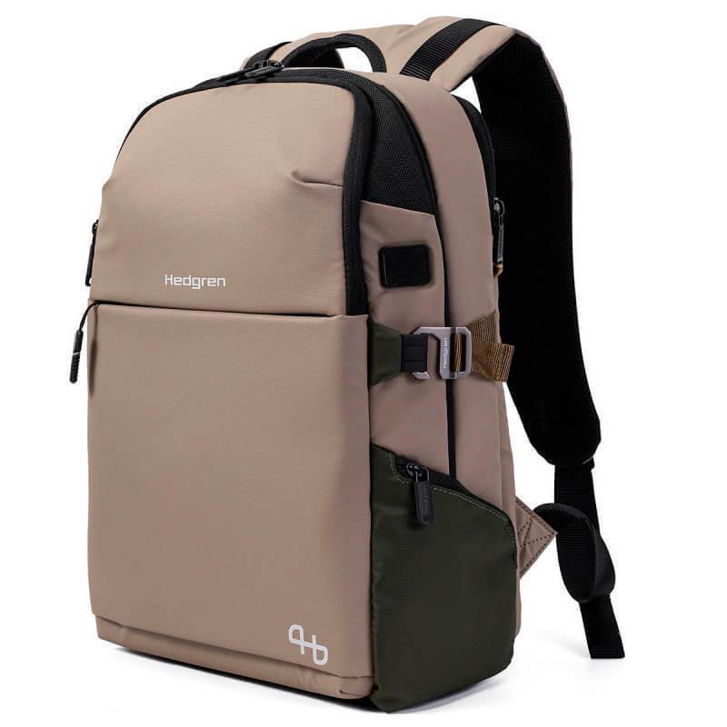 Городской рюкзак с дождевиком Hedgren Commute Rail 24 л Vintage Taupe (HCOM05/877-20)