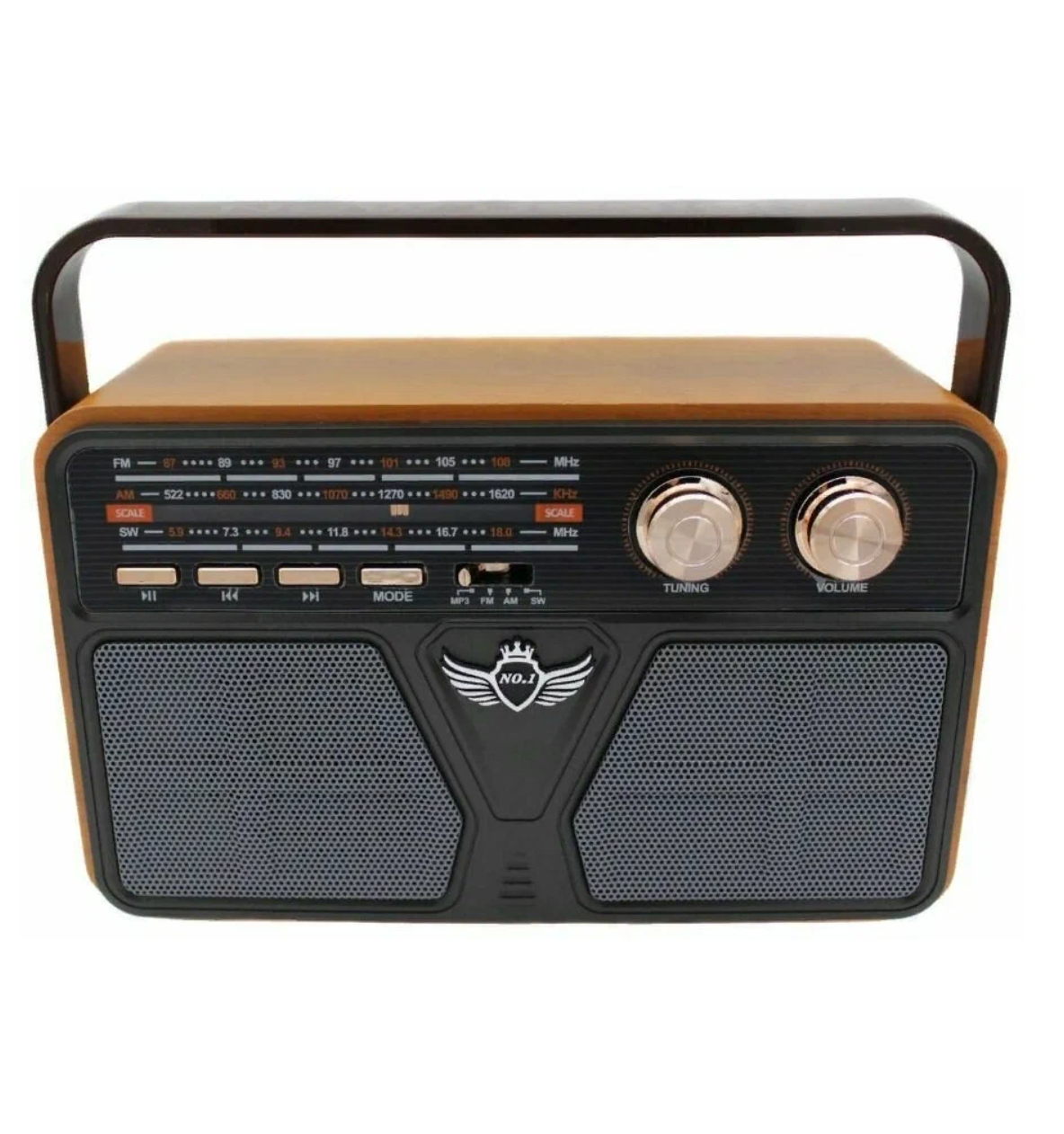 Радиоприемник аккумуляторный Kemai Retro MD-507BT Bluetooth USB с пультом (24131757)