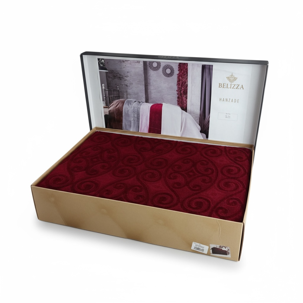 Покривало махрове з натуральної бавовни 200х220 см Бордовий (2075657384) - фото 2 Покривало махрове з натуральної бавовни 200х220 см Бордовий (2075657384) - фото 2