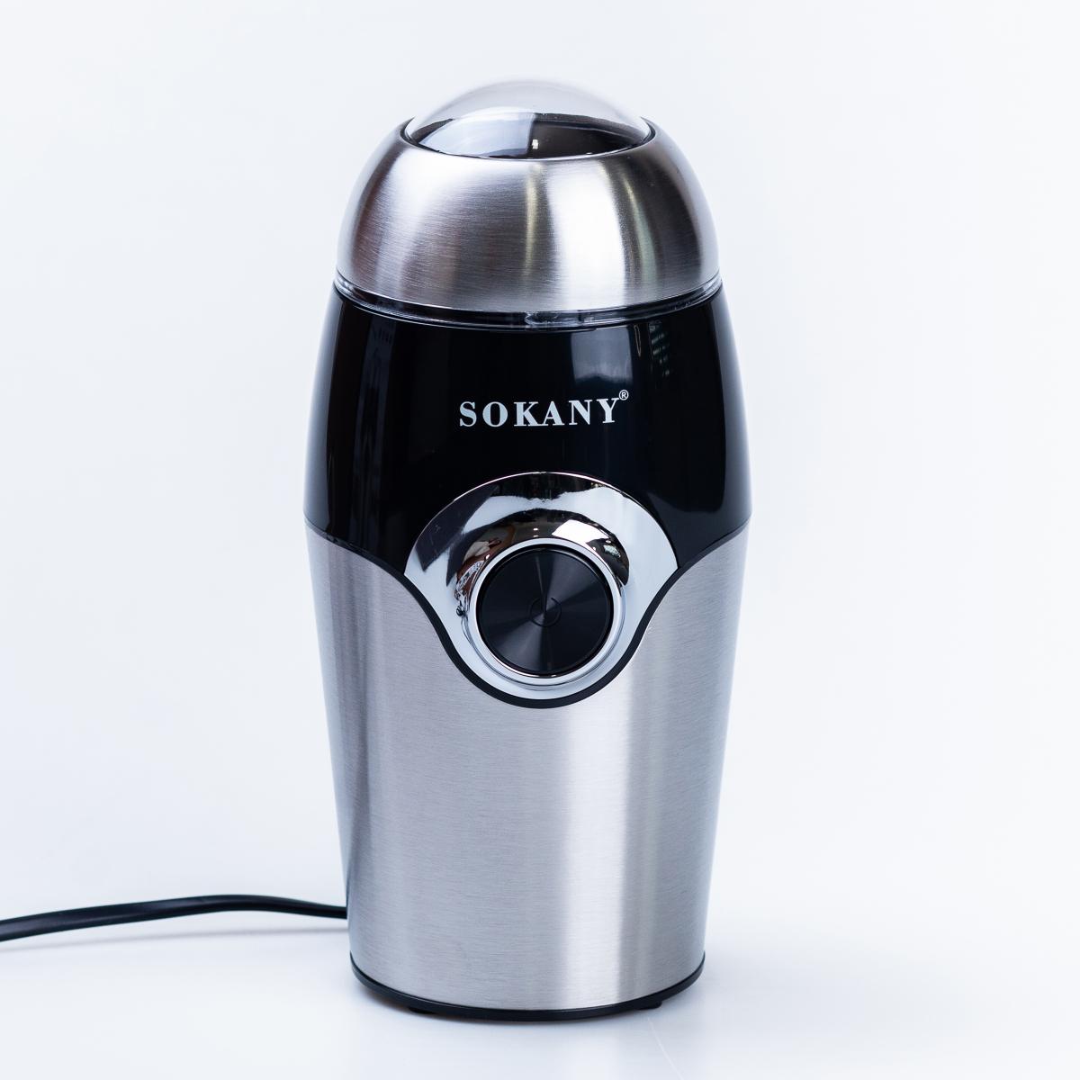 Кавомолка електрична Sokany SK-3024 150 Вт 50 г Хром (SK3024)