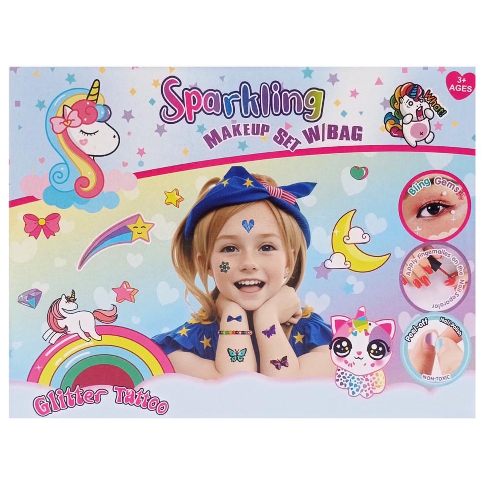 Дитячий ігровий набір косметики Bambi лак/помада/блиск/обруч Різнокольоровий (MT-150-T-101)