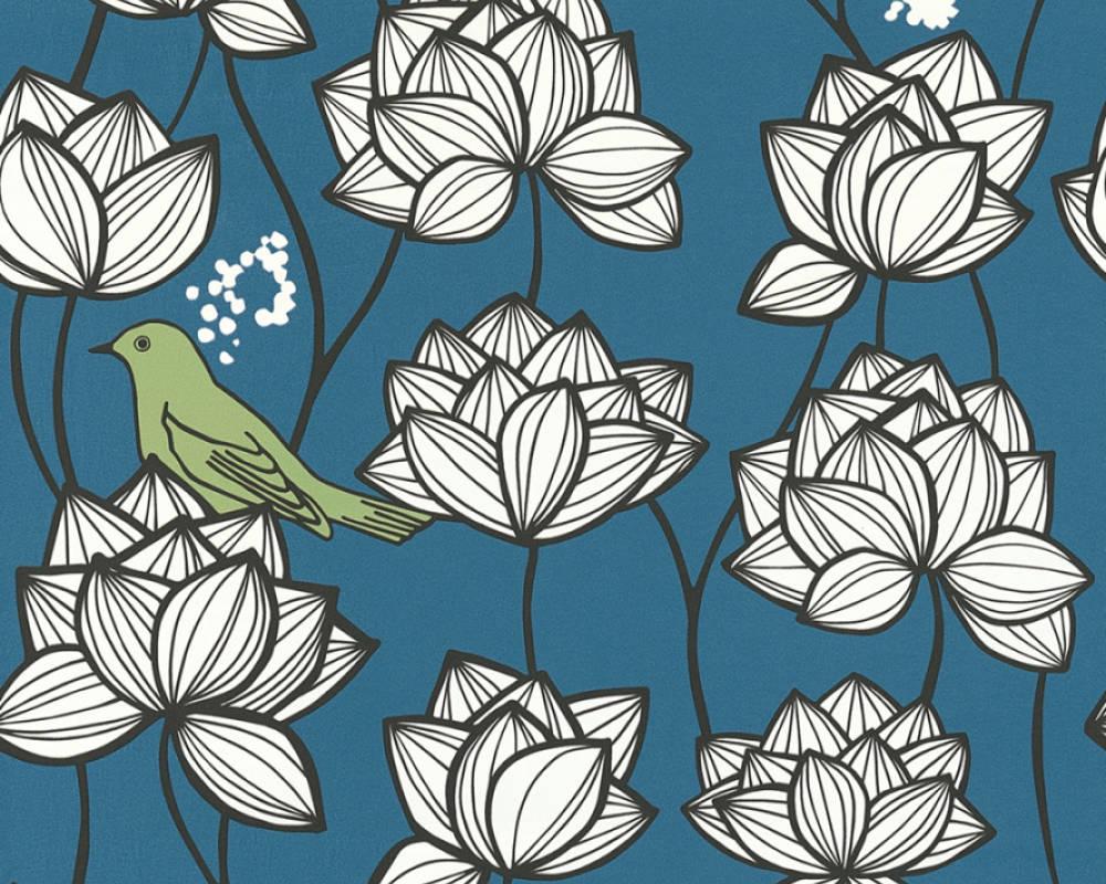 Флизелиновые обои A.S. Creation 0,53x10,05 м Синий (1002981)