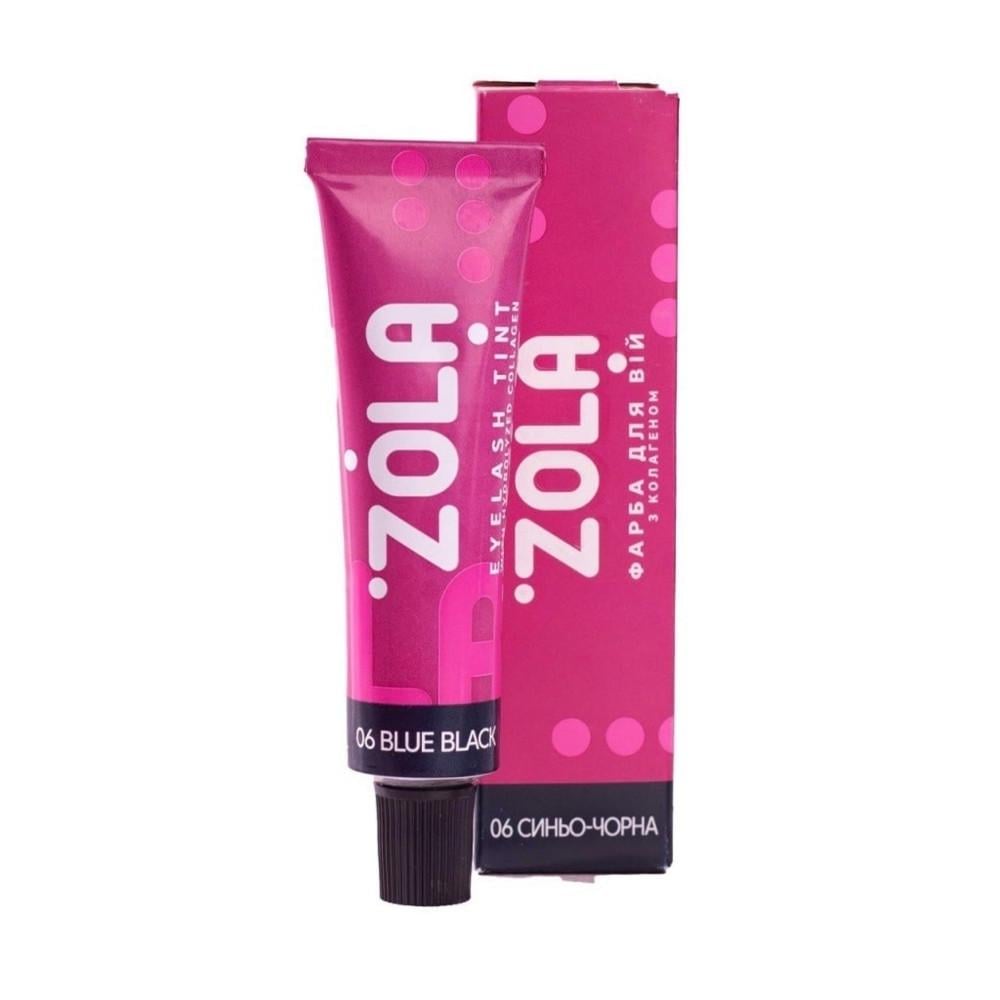 Краска для ресниц с коллагеном Zola Eyebrow Tint With Collagen 15 мл 06 Blue/Black (011174)
