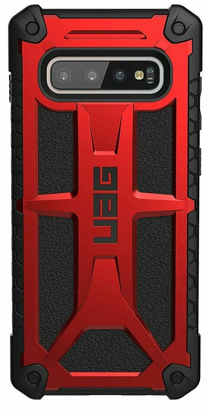 Чехол милитари противоударный UAG Monarch для Samsung Galaxy S10 Plus 6.4" Crimson