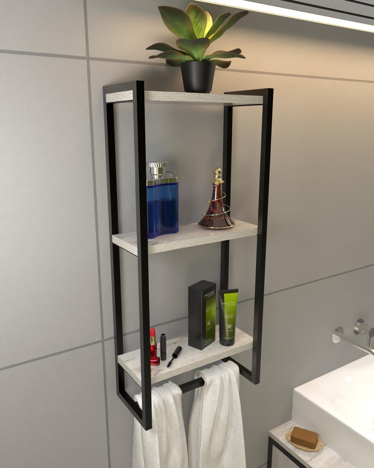 Полка настенная EcoLoft Мэри DSP-1418-2 в стиле лофт Дуб Кортона (32464623)