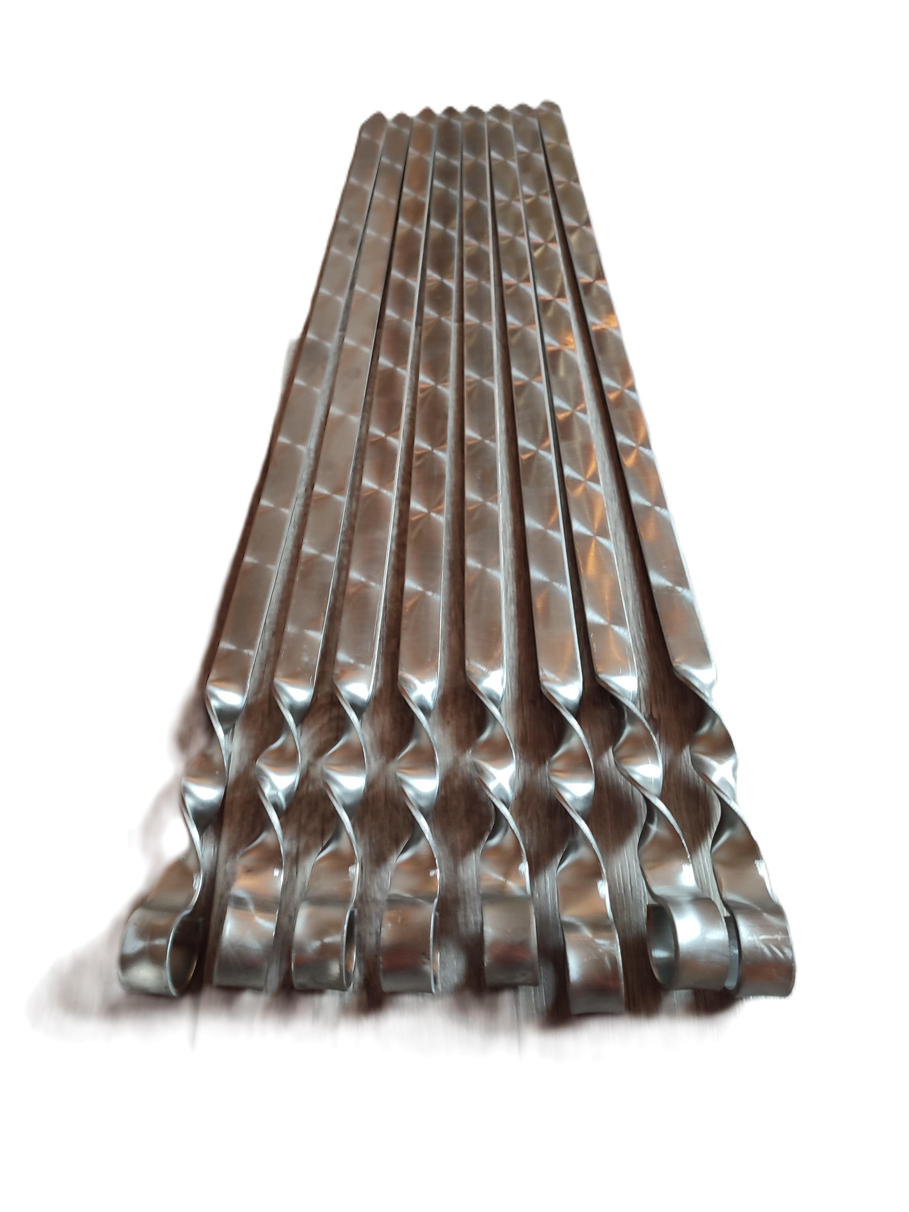 Шампура для Люля-кебаб шлифованные 700х3х20 мм 8 шт. (736)