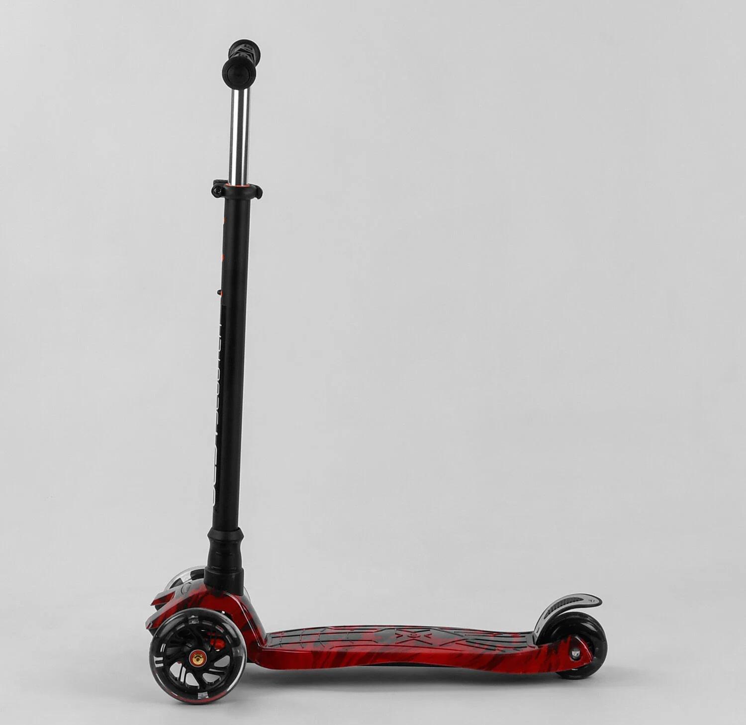 Самокат дитячий Best Scooter A 25775 4 PU колеса з підсвічуванням Червоний (17513650) - фото 3