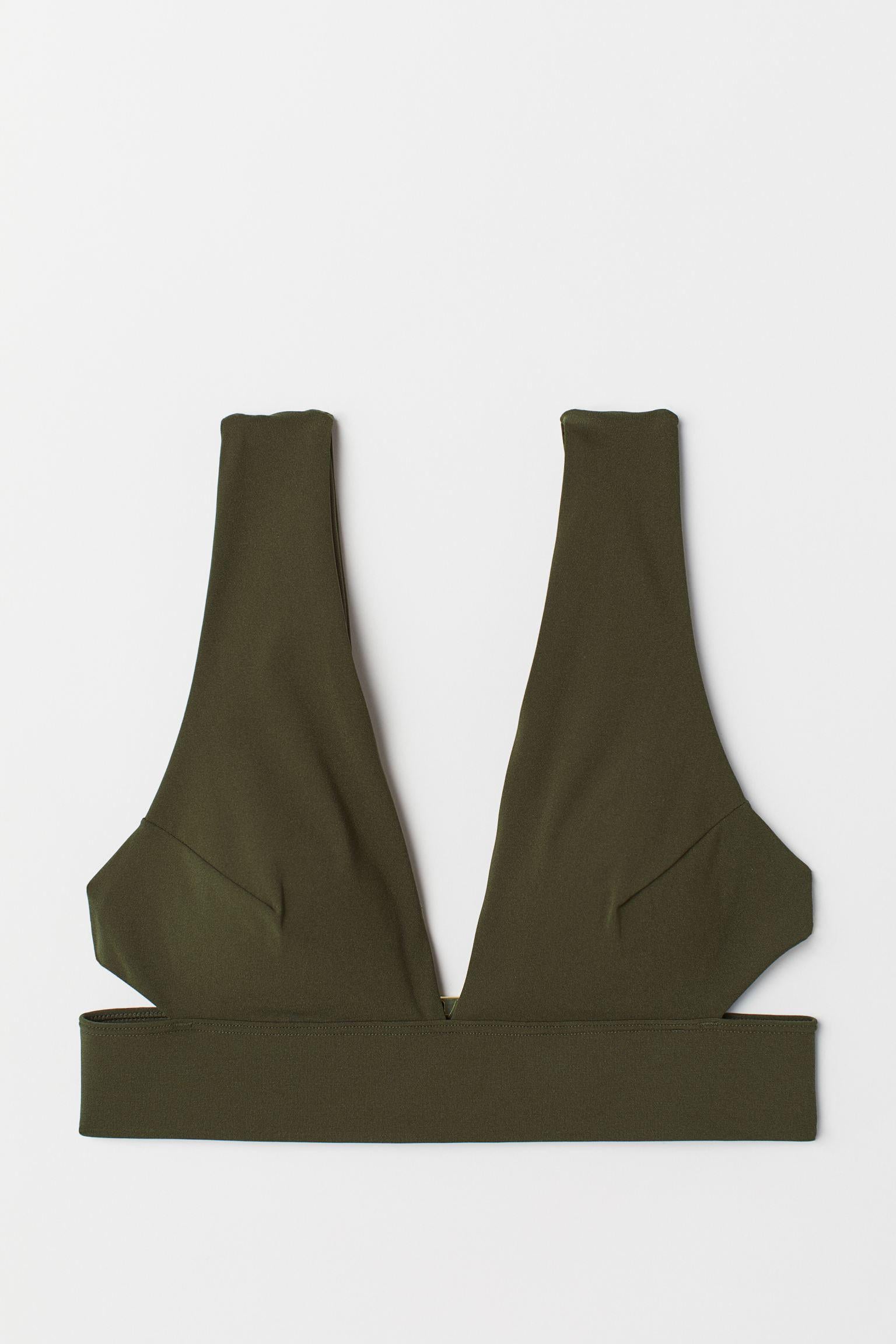 Купальний ліф H&M р. 36 Хакі (23126890059)