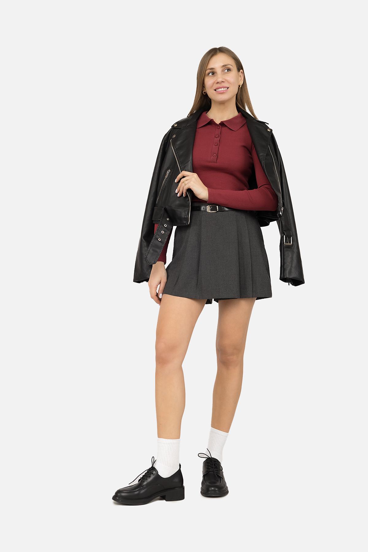 Футболка с длинным рукавом женская ЦБ-00270237 р. 48 Бордовый (SKT001045855) - фото 4 Футболка с длинным рукавом женская ЦБ-00270237 р. 48 Бордовый (SKT001045855) - фото 4